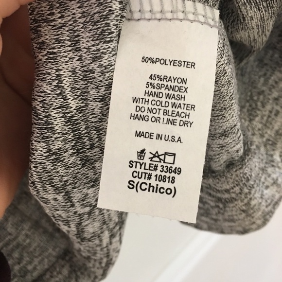 Cold Shoulder Grey Marled Ruffle Top - Picture 6 of 7